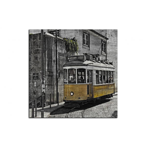 Slika na platnu - Povijesni tramvaj - kvadrat